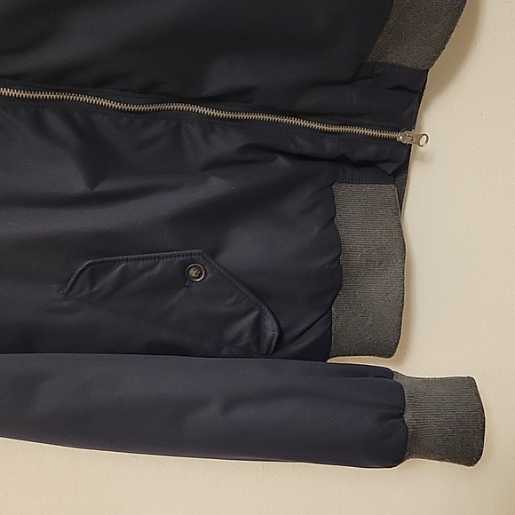 Gant The Wicker Bomber Jacket - Navy - Medium - Picture 8 of 16